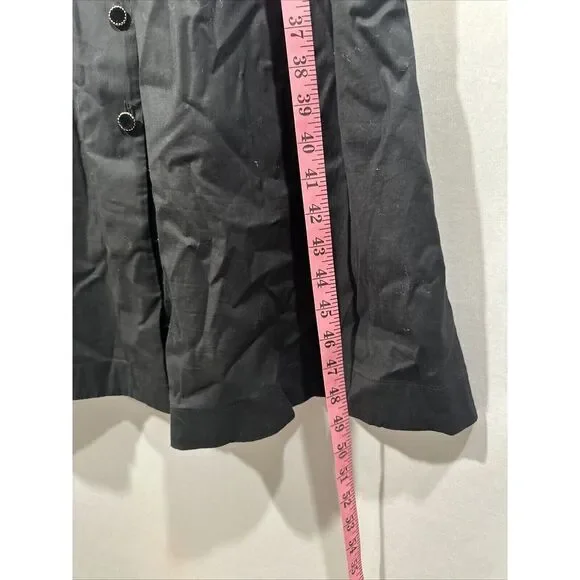 NWT $278 Reformation [‎ 2 ] Halia Long Sleeve Button-Up Dress in Black - Picture 7 of 15